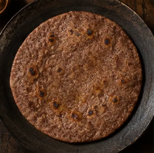 A roti made from Red Earth